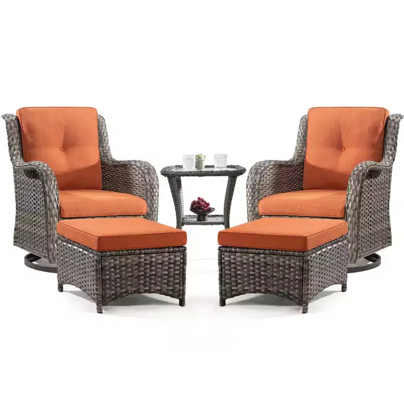UPTIOT Osage 5-Piece Seating Group with Cushions