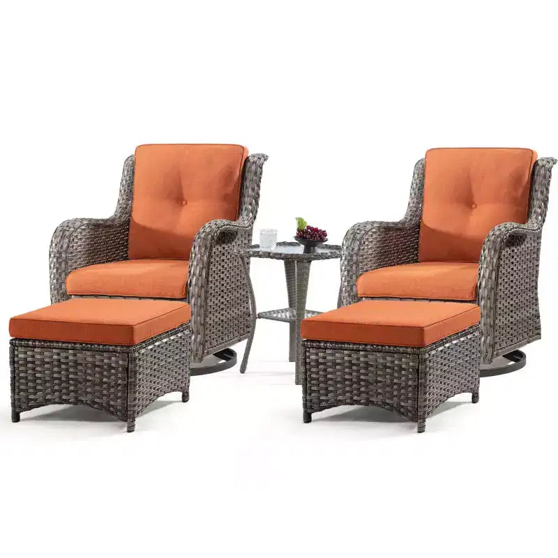 UPTIOT Osage 5-Piece Seating Group with Cushions