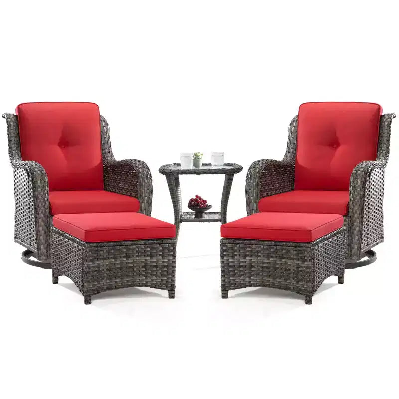 UPTIOT Osage 5-Piece Seating Group with Cushions