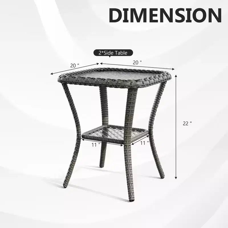 UPTIOT All-Weather Outdoor Set with Ergonomic Seating & Water-Repellent Design