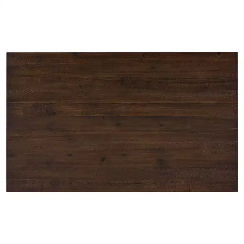 6 Pieces Wood Dining Room Table Set for 6, Rectangle Dining Table with 4 Upholstered Chairs and Bench