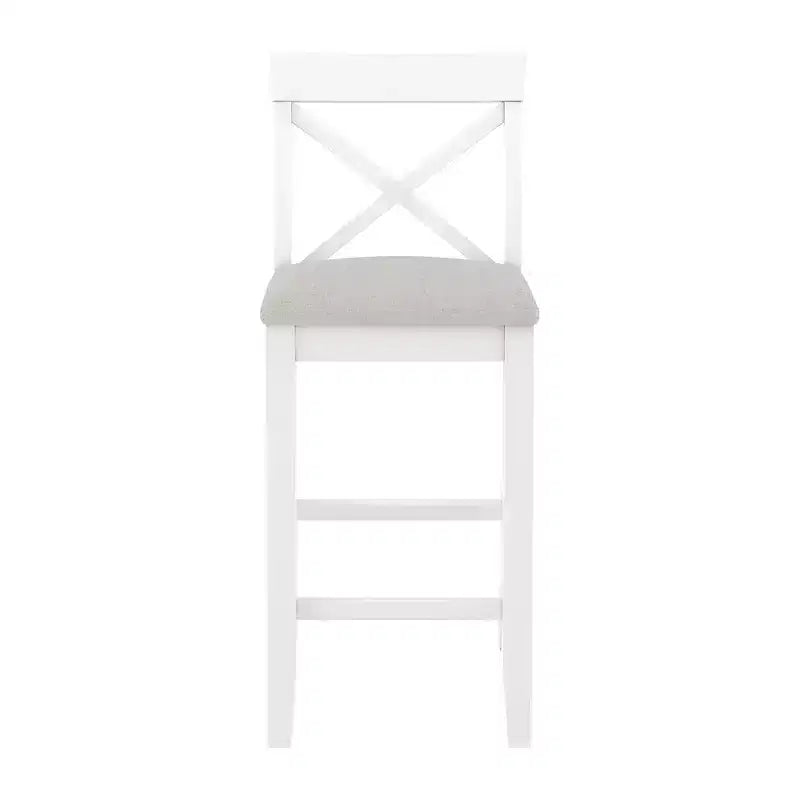 3 Pieces Wood Bar Height Dining Table Set, Farmhouse Rectangle Kitchen Breakfast Nook with 2 Chairs for Small Places