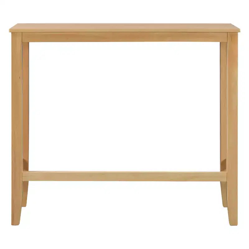 3 Pieces Wood Bar Height Dining Table Set, Farmhouse Rectangle Kitchen Breakfast Nook with 2 Chairs for Small Places