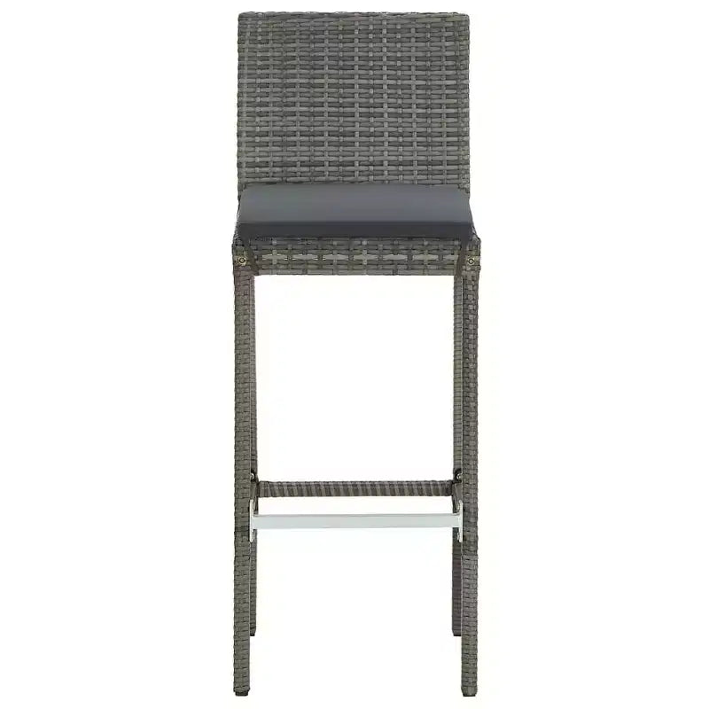 vidaXL Patio Bar Set - Solid Wood & Poly Rattan in Various Colors