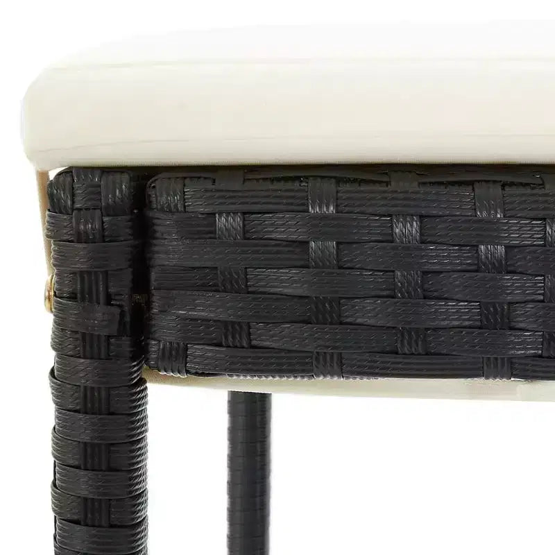 vidaXL Patio Bar Set - Solid Wood & Poly Rattan in Various Colors