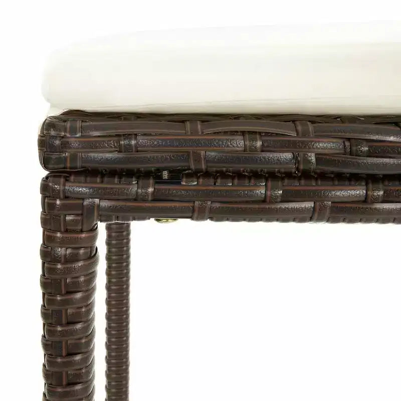 vidaXL Garden Bar Set with Solid Acacia and Poly Rattan