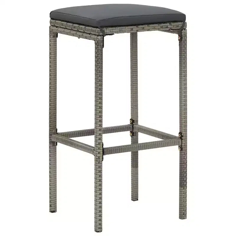 vidaXL Garden Bar Set with Solid Acacia and Poly Rattan