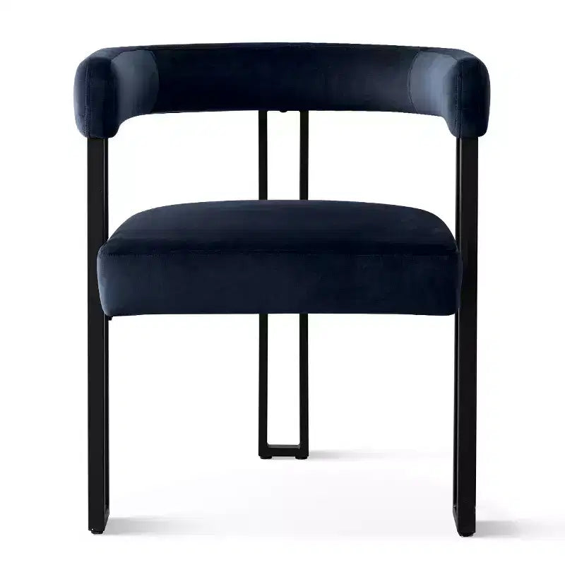 47-83 Extendable Dining Table Set for 4, Black Table and 4 Upholstered Velvet Dining Chairs with Metal Legs, Modern Style-Panipeachy