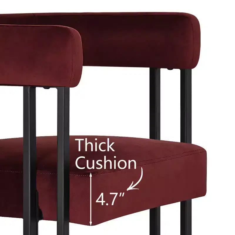 47-83 Extendable Dining Table Set for 4, Black Table and 4 Upholstered Velvet Dining Chairs with Metal Legs, Modern Style-Panipeachy