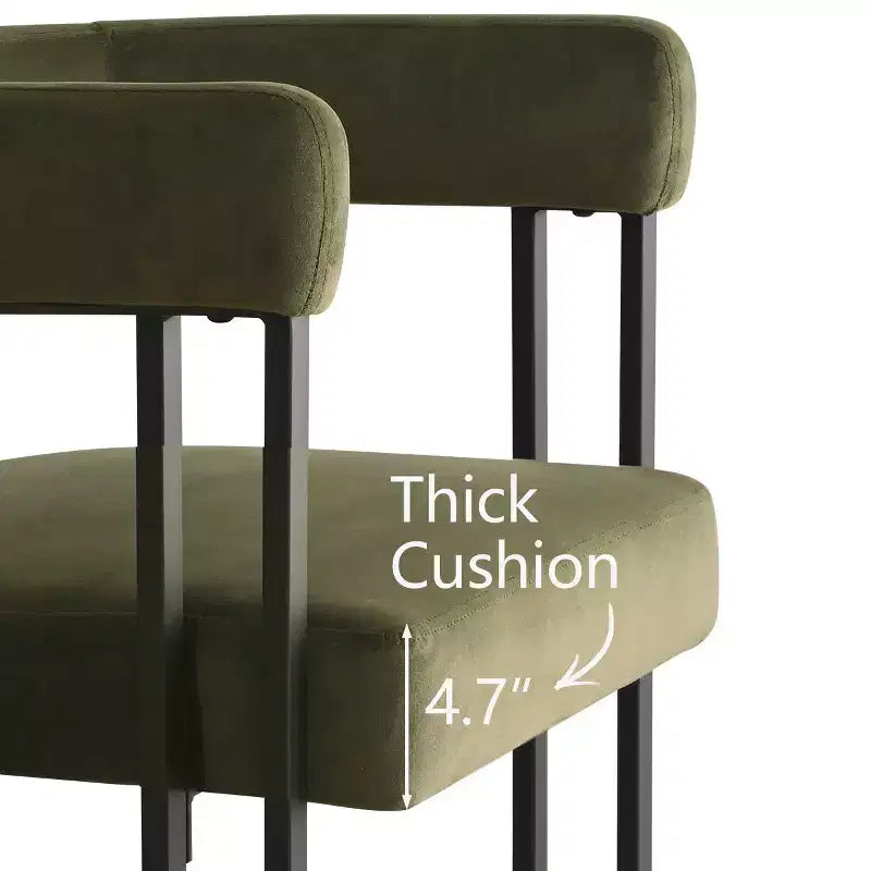 47-83 Extendable Dining Table Set for 4, Black Table and 4 Upholstered Velvet Dining Chairs with Metal Legs, Modern Style-Panipeachy