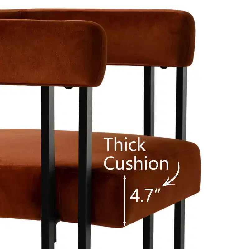47-83 Extendable Dining Table Set for 4, Black Table and 4 Upholstered Velvet Dining Chairs with Metal Legs, Modern Style-Panipeachy