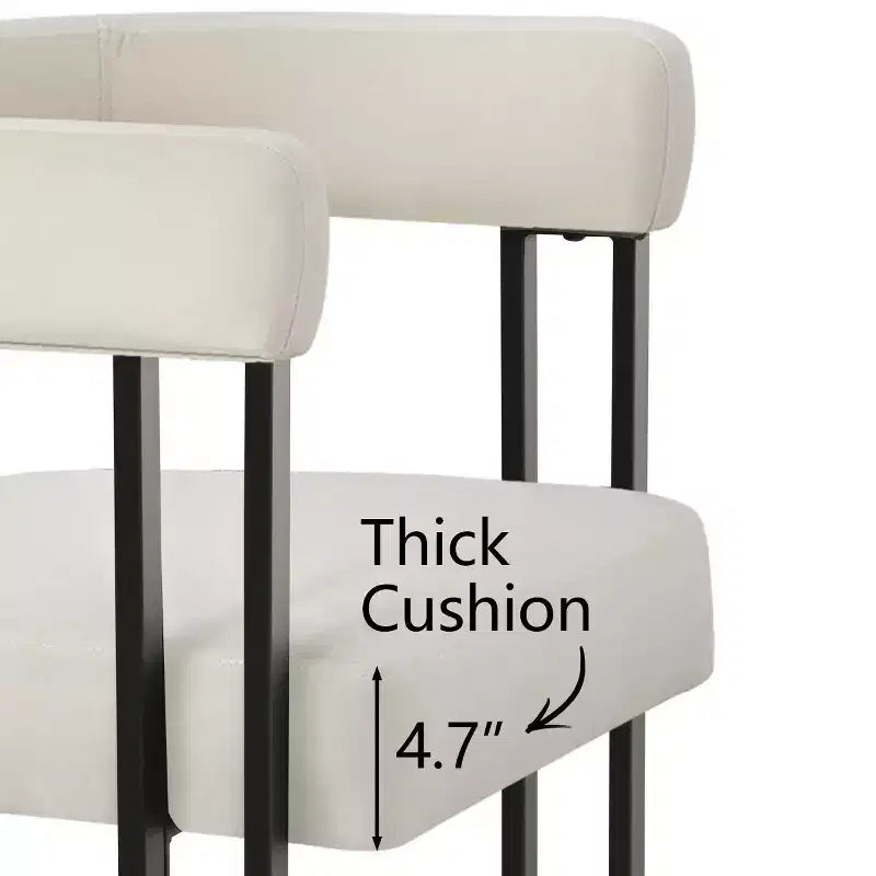47-83 Extendable Dining Table Set for 4, Black Table and 4 Upholstered Velvet Dining Chairs with Metal Legs, Modern Style-Panipeachy