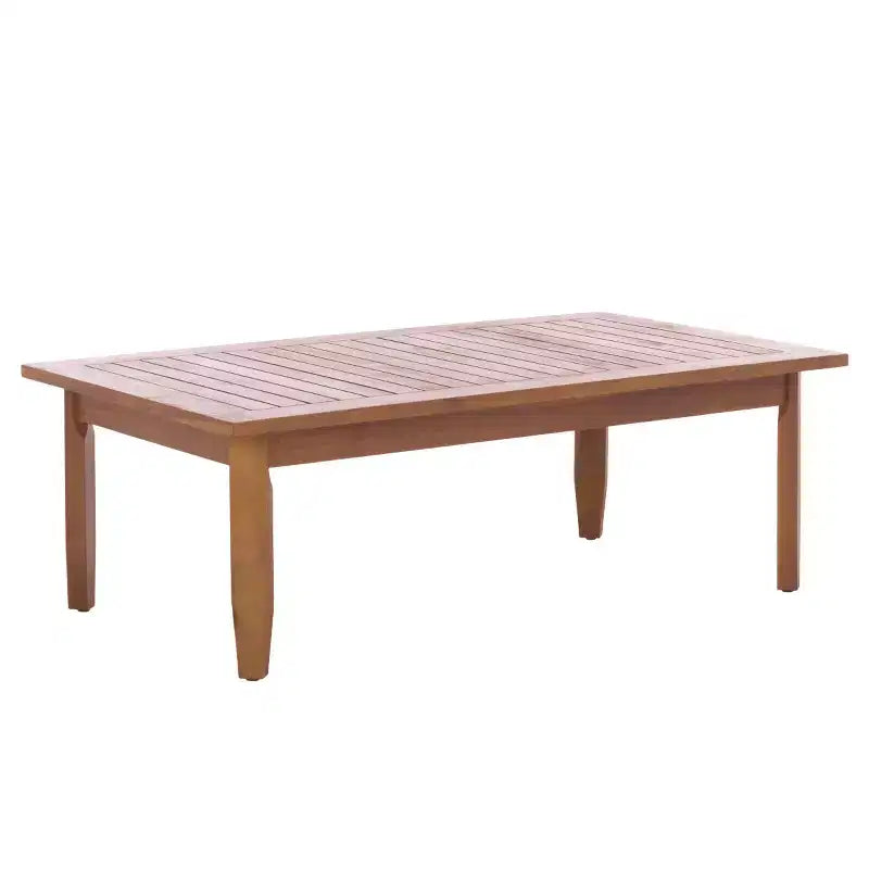 Alta Bench & Table Patio Set - Indoor/Outdoor - PAT6812 - Teak Brown/Cream - Safavieh