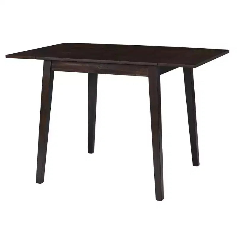 GDFStudio Harlan Dining Table Set with Drop Leaf Table and 4 Upholstered Chairs