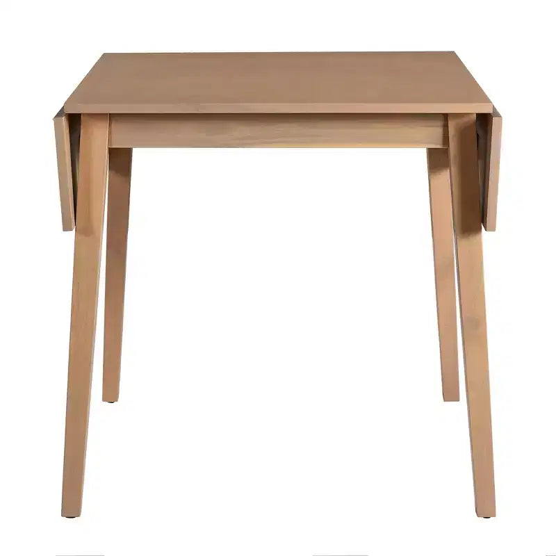 GDFStudio Harlan Dining Table Set with Drop Leaf Table and 4 Upholstered Chairs
