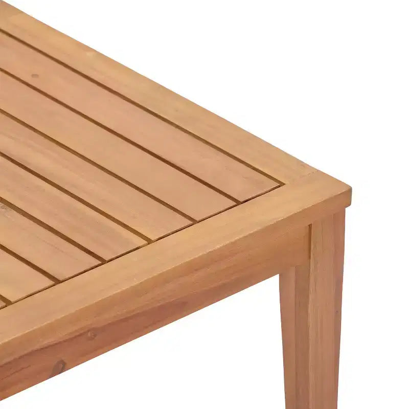 Christopher Knight Home Phachara Modern 4 Piece Acacia Wood Patio Seating Set with Cushions and Slatted Table