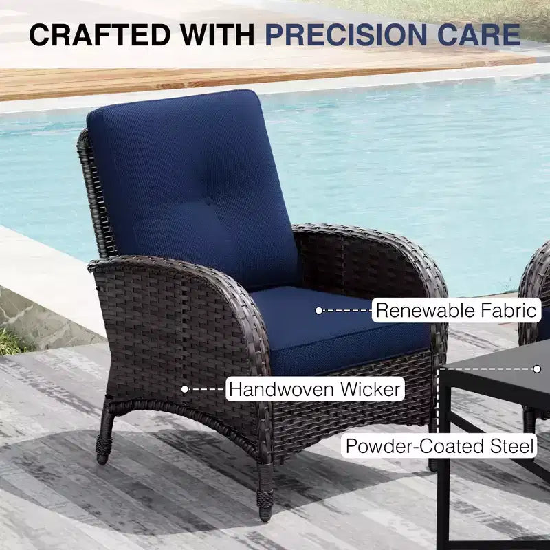 UPTIOT Outdoor Swivel Chair Set: 1 Sofa, 4 Swivel Chairs, 2 Ottomans & All-Weather Design
