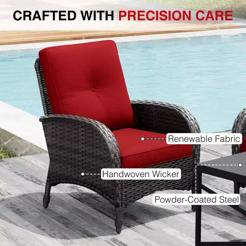 UPTIOT Outdoor Swivel Chair Set: 1 Sofa, 4 Swivel Chairs, 2 Ottomans & All-Weather Design