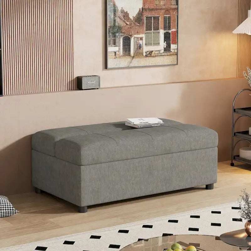 Lit ottoman pliant polyvalent pour un hébergement confortable