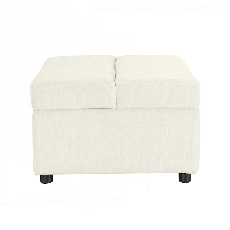 Lit ottoman pliant polyvalent pour un hébergement confortable