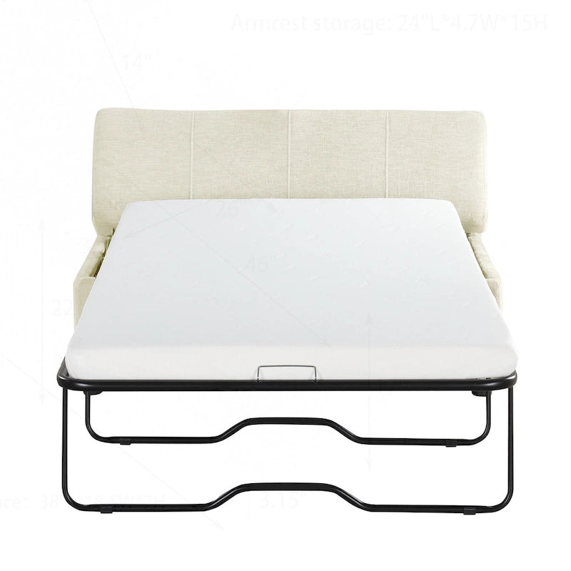 Lit ottoman pliant polyvalent pour un hébergement confortable