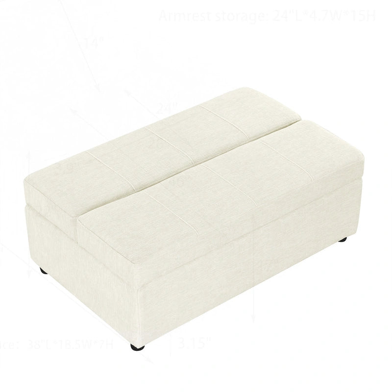 Lit ottoman pliant polyvalent pour un hébergement confortable