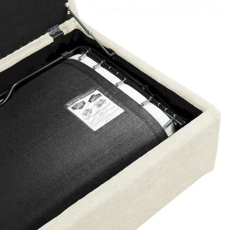 Lit ottoman pliant polyvalent pour un hébergement confortable