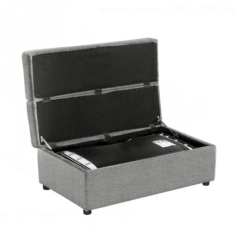 Lit ottoman pliant polyvalent pour un hébergement confortable