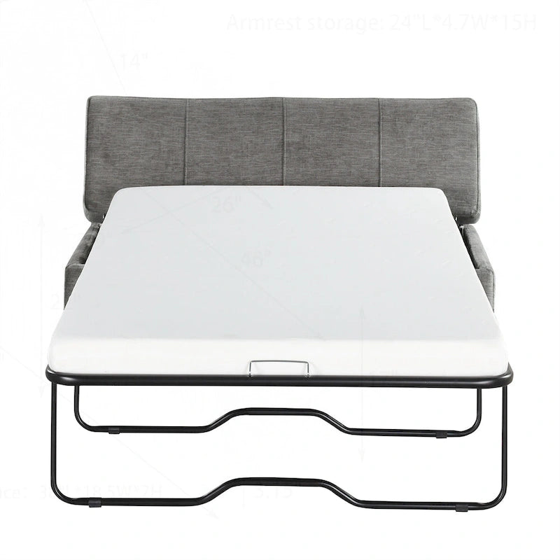 Lit ottoman pliant polyvalent pour un hébergement confortable