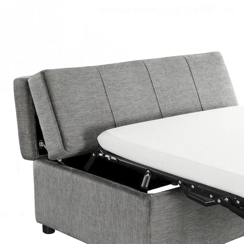 Lit ottoman pliant polyvalent pour un hébergement confortable