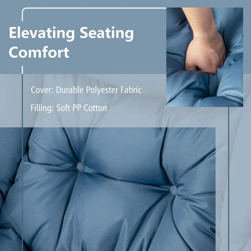 Canapé-fauteuil paresseux avec repose-pieds pliant et pouf