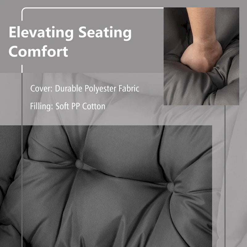 Canapé-fauteuil paresseux avec repose-pieds pliant et pouf