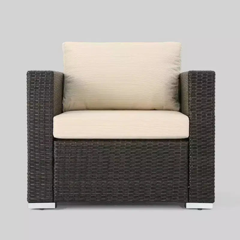 Santa Rosa 9pc All-Weather Wicker Patio Chat Set - Christopher Knight Home