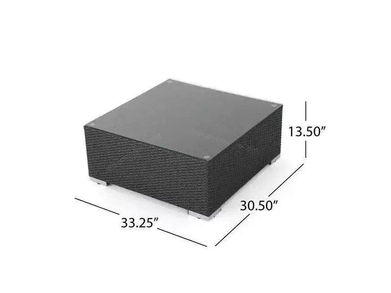 Santa Rosa 9pc All-Weather Wicker Patio Chat Set - Christopher Knight Home