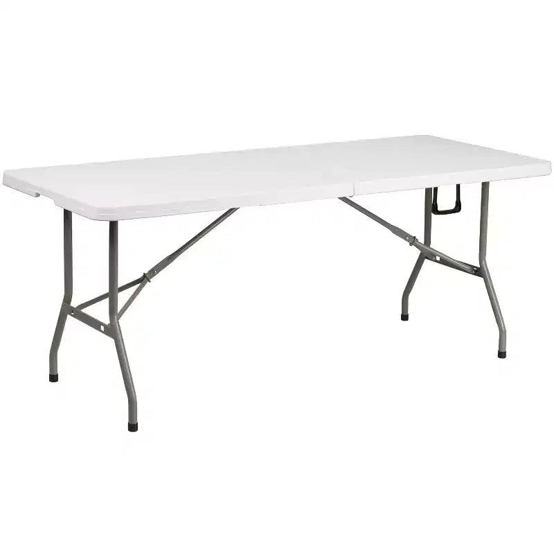 Flash Furniture Portable Tailgate/Event Tent Set - 10'x10' Pop Up Canopy Tent, 6-Foot Bi-Fold Table, Set of 4 Folding Chairs