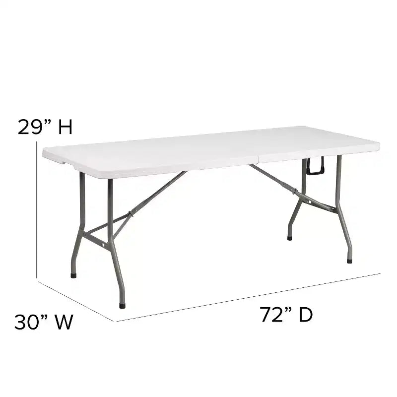 Flash Furniture Portable Tailgate/Event Tent Set - 10'x10' Pop Up Canopy Tent, 6-Foot Bi-Fold Table, Set of 4 Folding Chairs