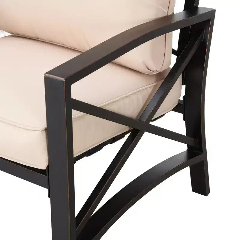 5pc Metal Loveseat Patio Conversation Set - Patio Festival
