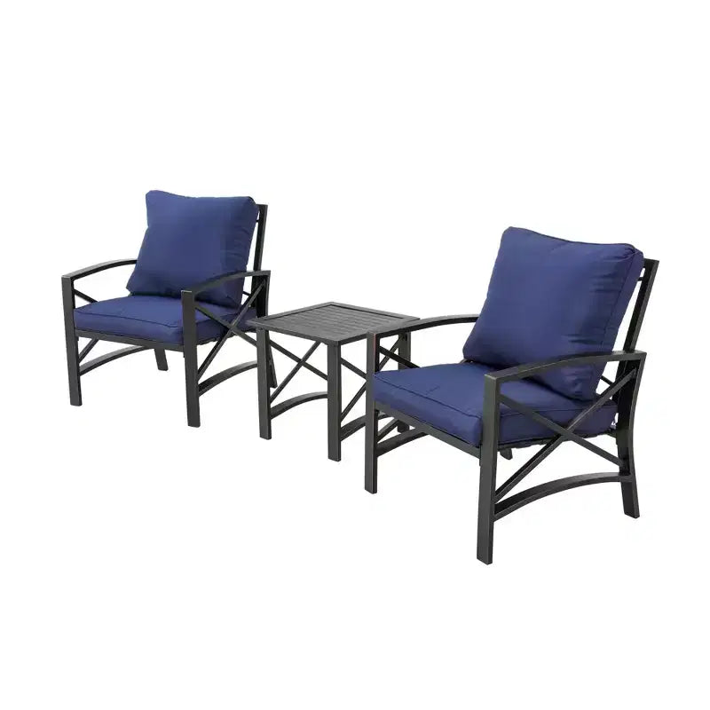 5pc Metal Loveseat Patio Conversation Set - Patio Festival