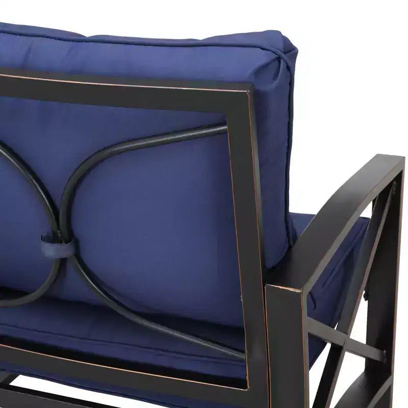 5pc Metal Loveseat Patio Conversation Set - Patio Festival