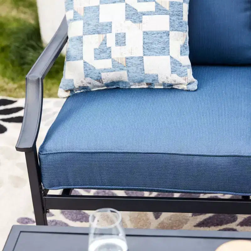 Patio Festival 4pc Steel Patio Conversation Set