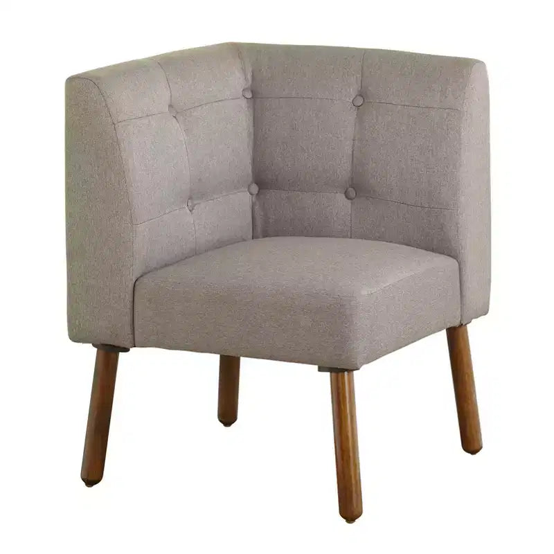 Buylateral 4pc Seats 4 Neha Mid Century Modern Upholstered Dining Set