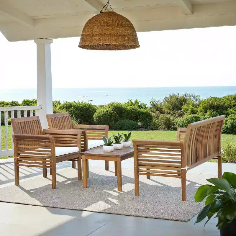 Carson 4 Piece Patio Set - Indoor/Outdoor - PAT7005 - Safavieh