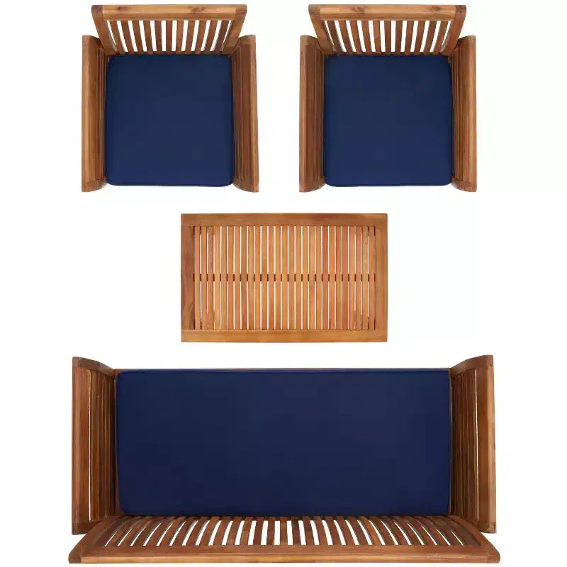 Carson 4 Piece Patio Set - Indoor/Outdoor - PAT7005 - Safavieh