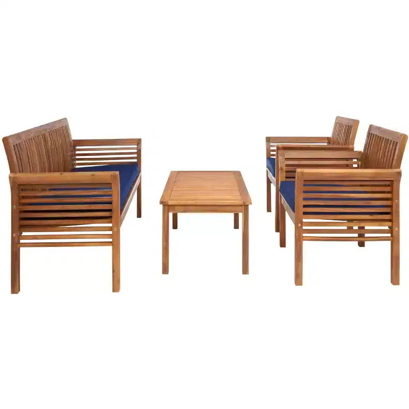 Carson 4 Piece Patio Set - Indoor/Outdoor - PAT7005 - Safavieh