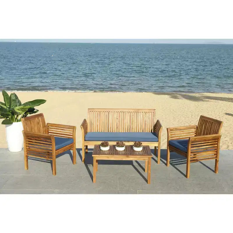 Carson 4 Piece Patio Set - Indoor/Outdoor - PAT7005 - Safavieh