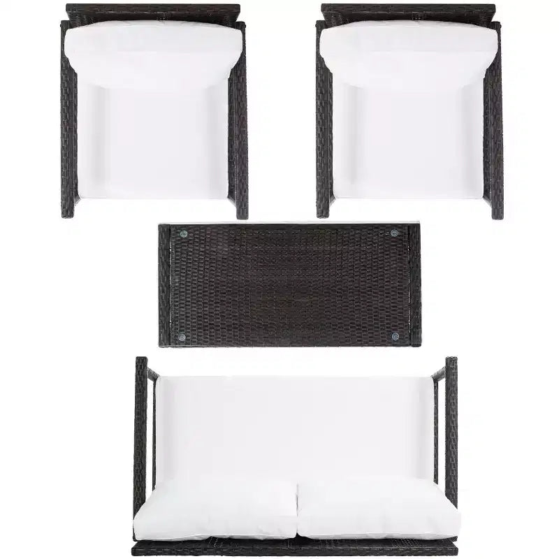 Garnen 4 Piece Living Set - Indoor/Outdoor - PAT7714 - Safavieh