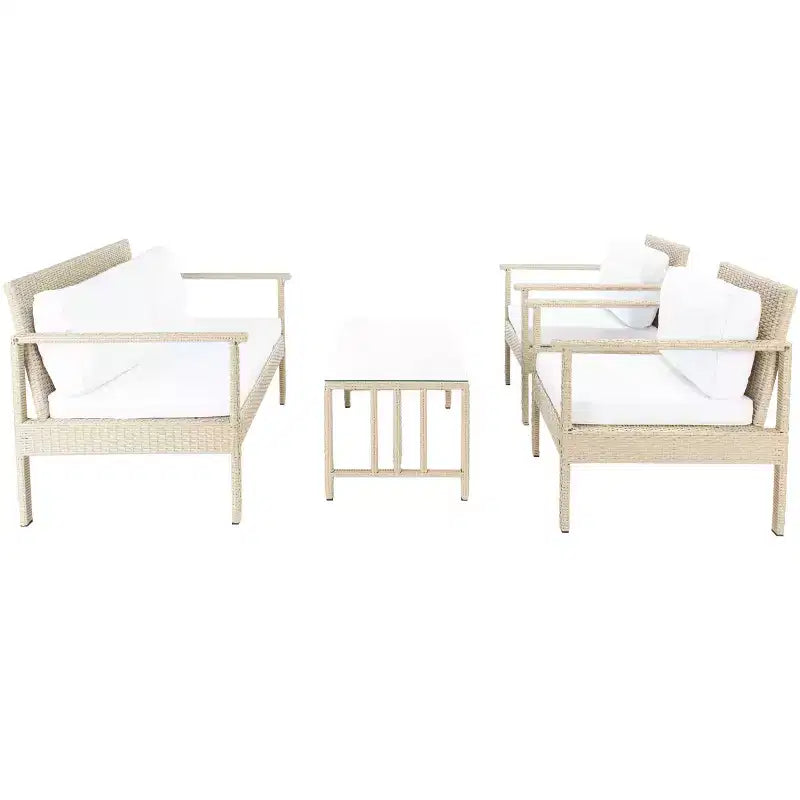 Garnen 4 Piece Living Set - Indoor/Outdoor - PAT7714 - Safavieh