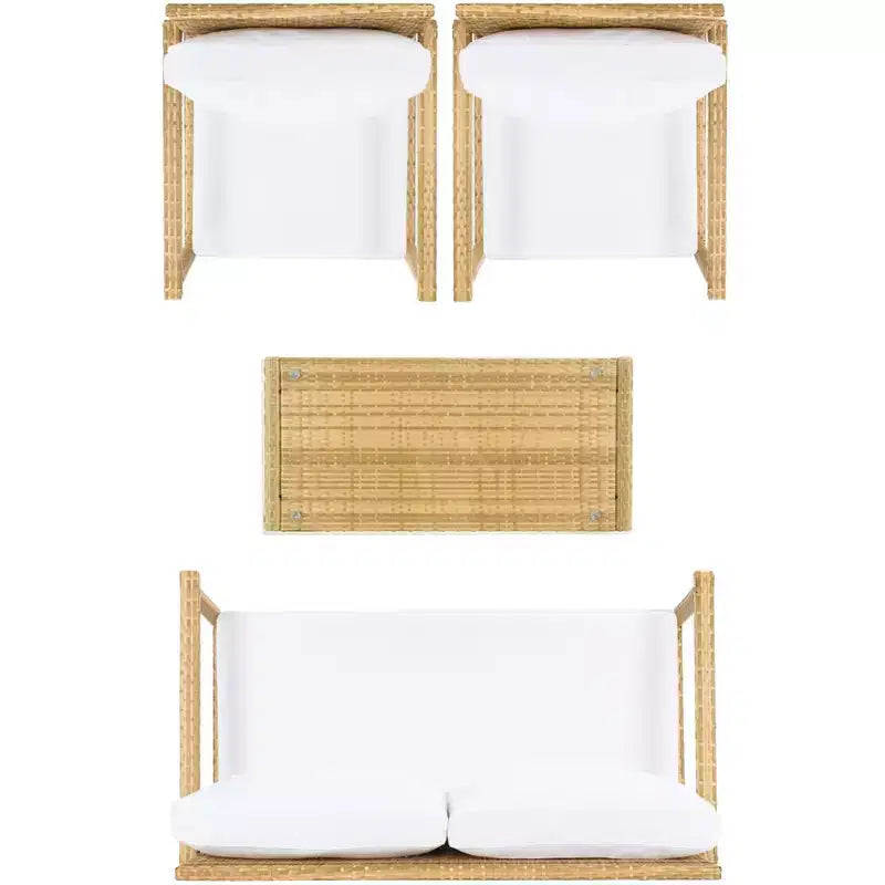 Garnen 4 Piece Living Set - Indoor/Outdoor - PAT7714 - Safavieh