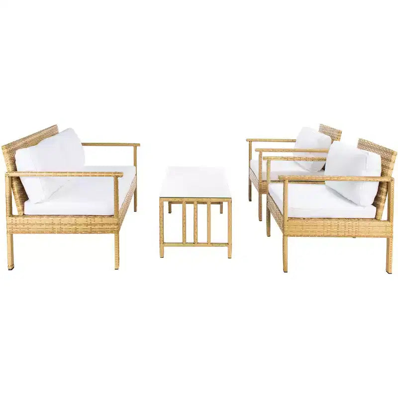 Garnen 4 Piece Living Set - Indoor/Outdoor - PAT7714 - Safavieh