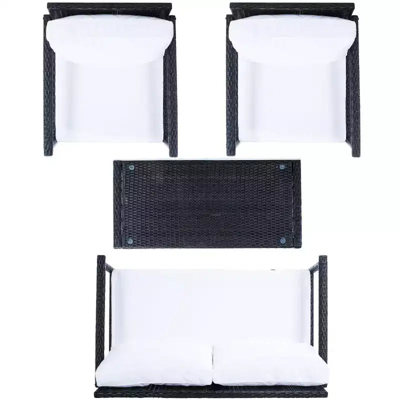 Garnen 4 Piece Living Set - Indoor/Outdoor - PAT7714 - Safavieh